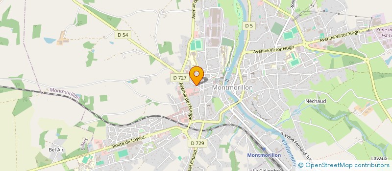 localisation de l'entreprise AP SERVICES à MONTMORILLON