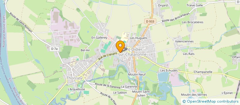localisation de l'entreprise AP SOCIAL à SAINT-DIDIER-SUR-CHALARONNE