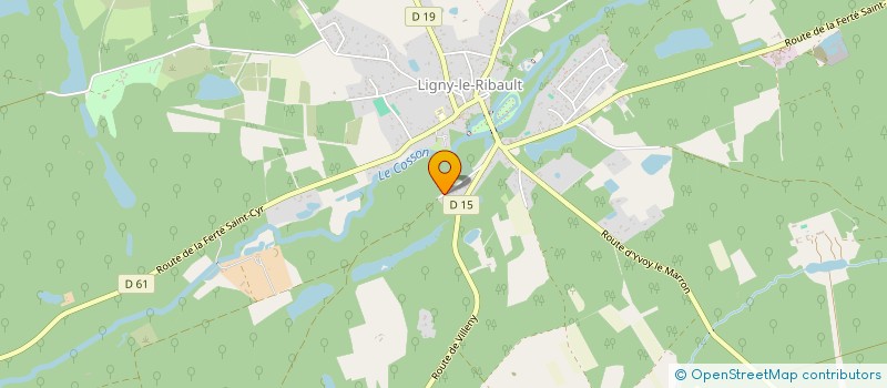 localisation de l'entreprise AP SOLOGNE à LIGNY-LE-RIBAULT