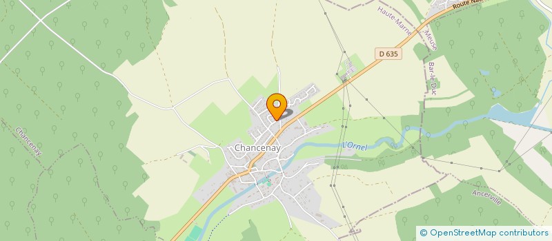 localisation de l'entreprise AP SPORT à CHANCENAY