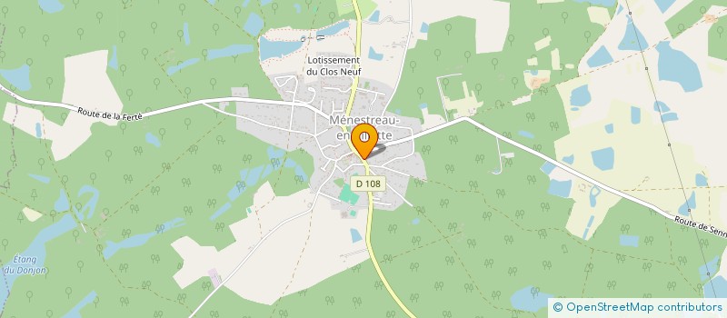 localisation de l'entreprise AP TECHPAC  MENESTREAU-EN-VILLETTE