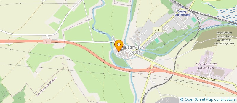 localisation de l'entreprise AP TOPO 55 à PAGNY-SUR-MEUSE