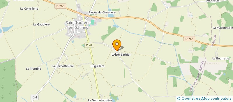 localisation de l'entreprise AP TRANSPORT  SAINT-LAURENT-EN-GATINES