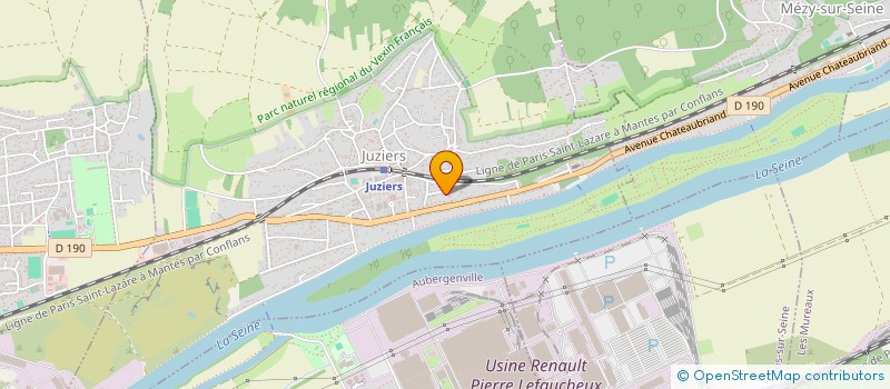 localisation de l'entreprise AP2 à JUZIERS