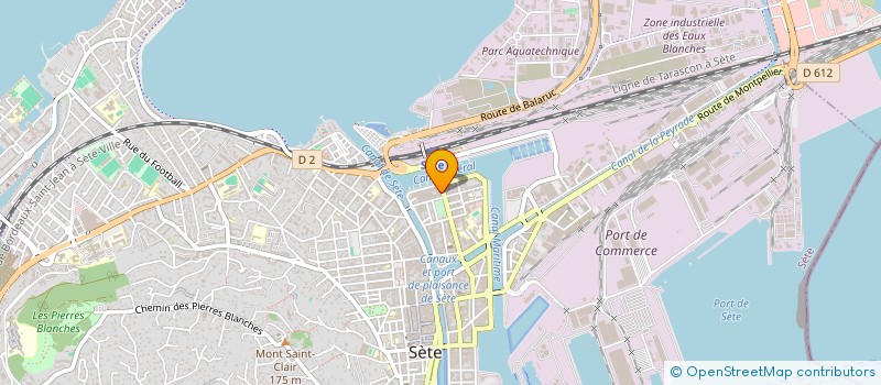localisation de l'entreprise AP2 à SETE