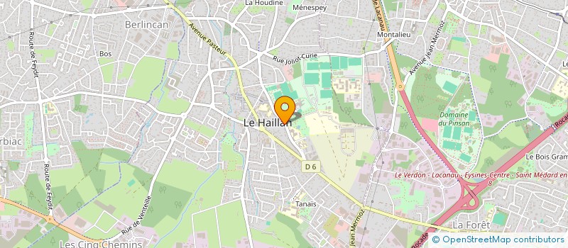 localisation de l'entreprise AP2C PLOMBERIE  LE HAILLAN