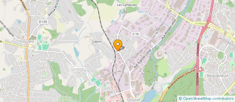 localisation de l'entreprise AP2F IMMO à LIMOGES