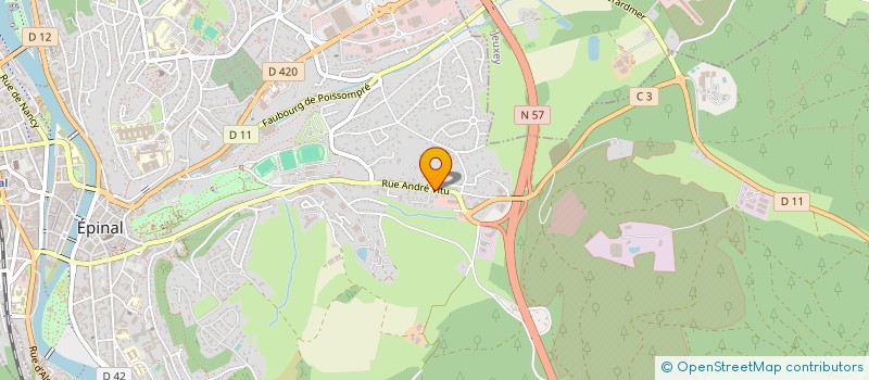 localisation de l'entreprise AP2LG à EPINAL