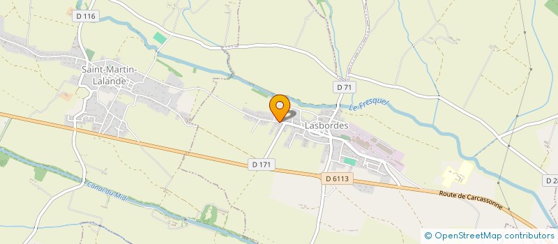 localisation de l'entreprise AP2M à LASBORDES