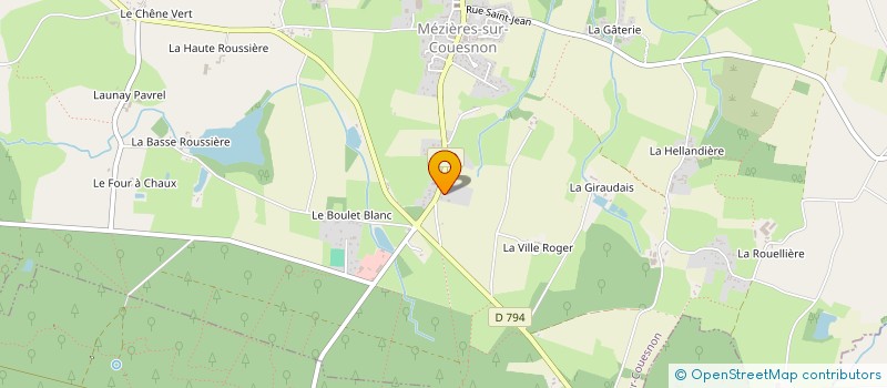 localisation de l'entreprise AP3C  MEZIERES-SUR-COUESNON