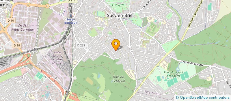 localisation de l'entreprise AP3DIAG à SUCY-EN-BRIE