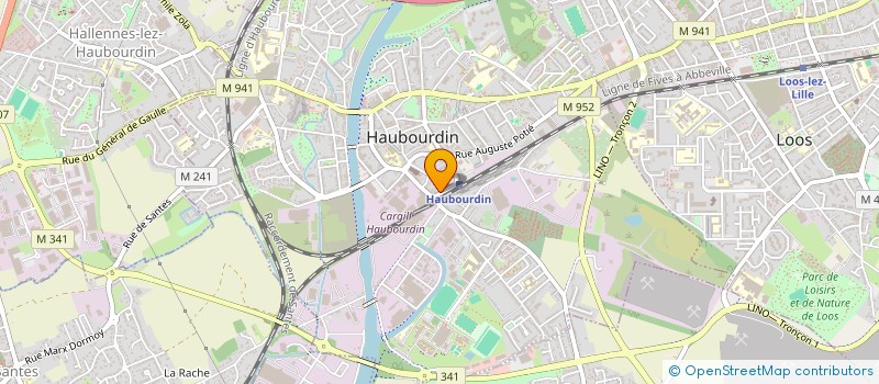 localisation de l'entreprise APA  HAUBOURDIN