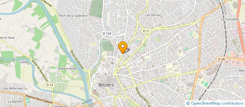 localisation de l'entreprise APA à BEZIERS