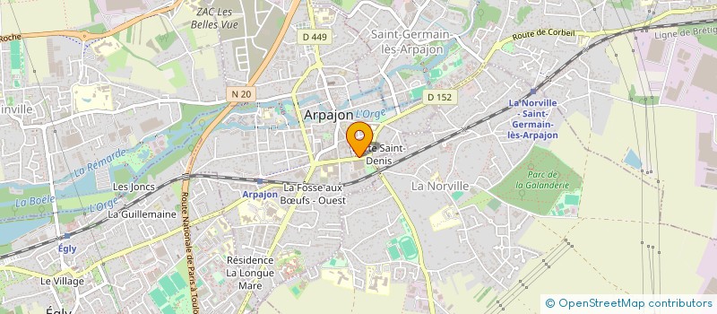 localisation de l'entreprise APA à ARPAJON