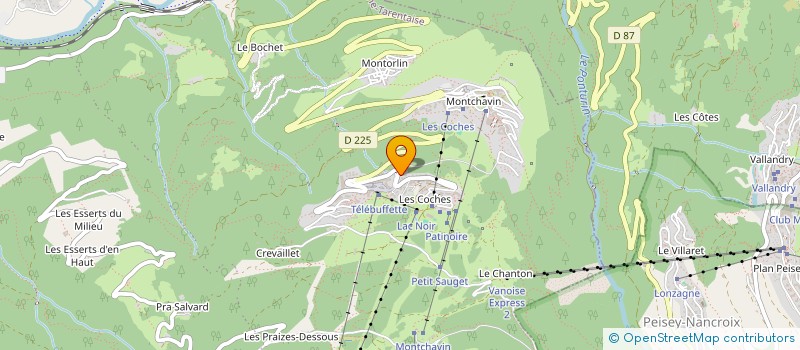 localisation de l'entreprise APA  LA PLAGNE TARENTAISE