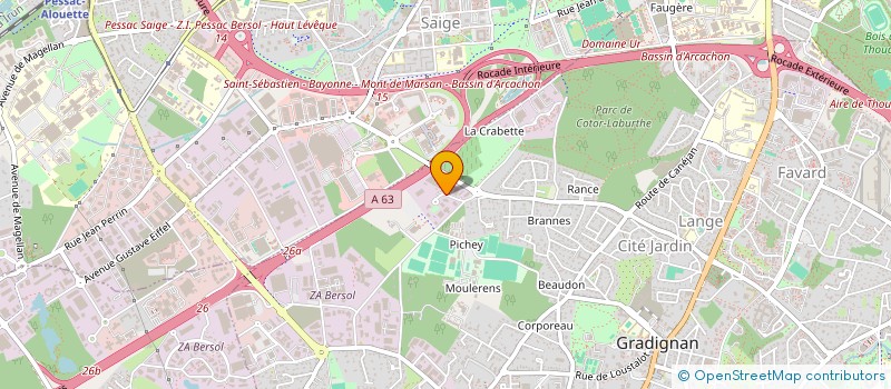 localisation de l'entreprise APA ASSURANCE à GRADIGNAN