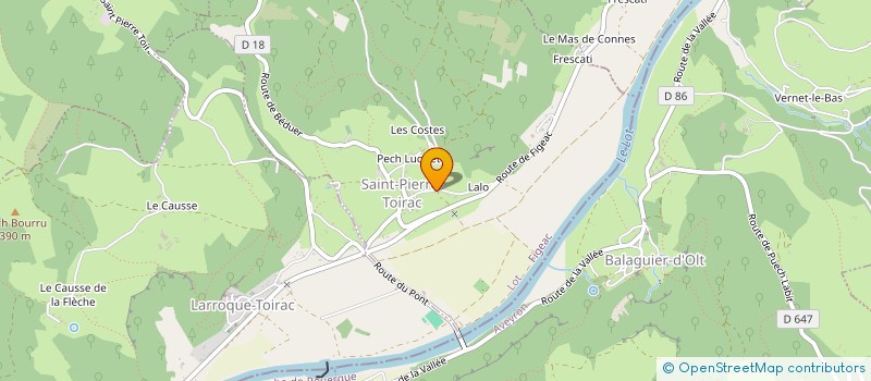 localisation de l'entreprise APA ITI  CAJARC