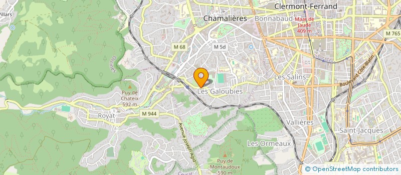 localisation de l'entreprise APA'ULINE COACHING  CLERMONT-FERRAND