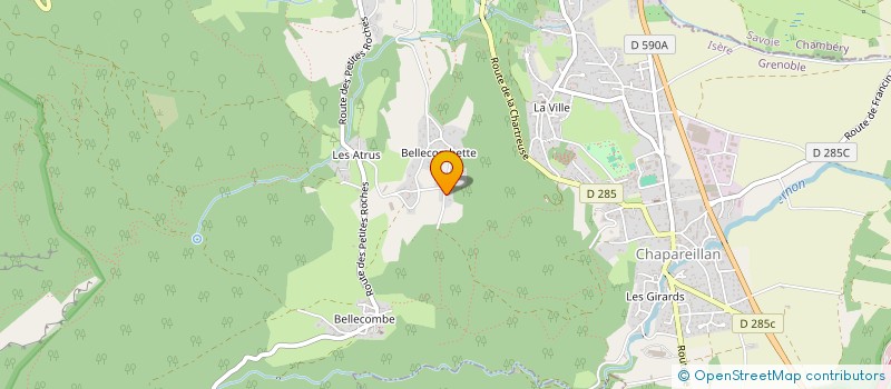 localisation de l'entreprise APAC.38  CHAPAREILLAN