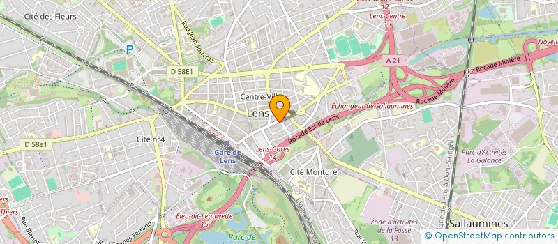 localisation de l'entreprise APACABA  LENS