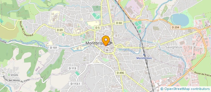 localisation de l'entreprise APACHE  MONTBRISON