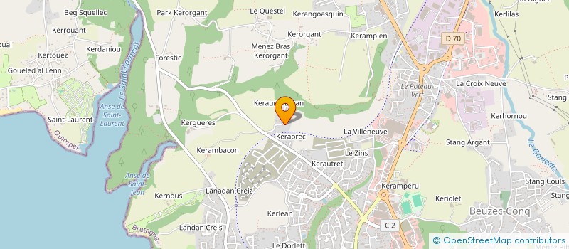 localisation de l'entreprise APACHE à CONCARNEAU