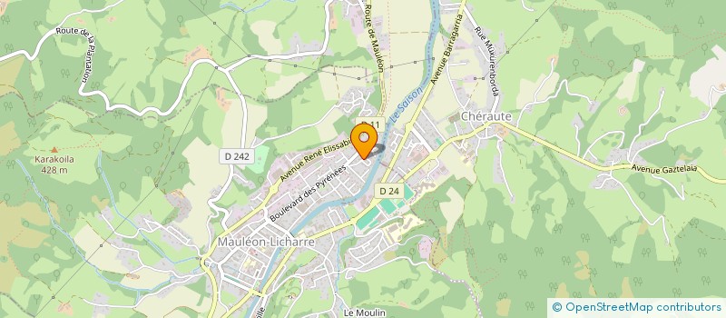 localisation de l'entreprise APACHE IMMO  MAULEON-LICHARRE