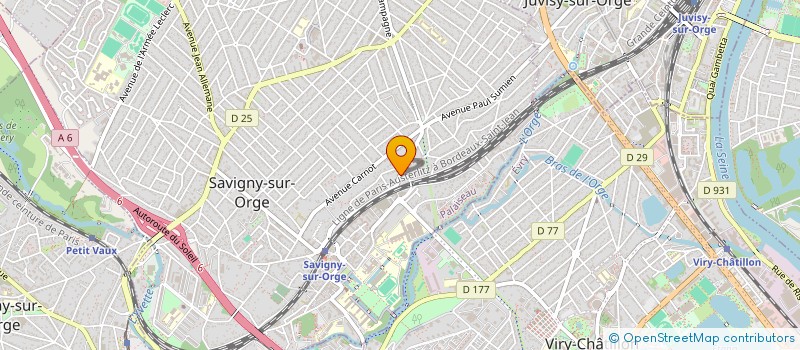 localisation de l'entreprise APAD VTC à SAVIGNY-SUR-ORGE