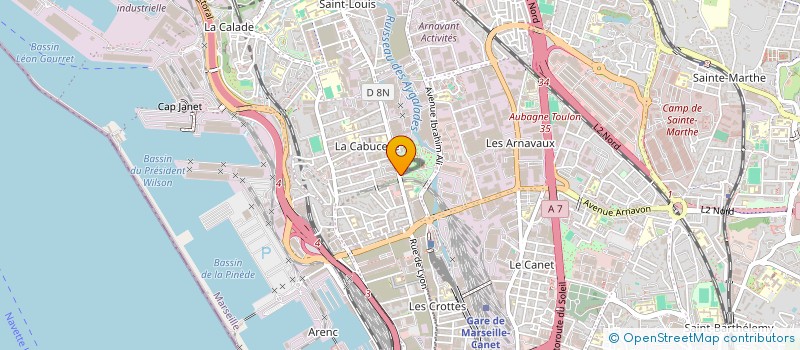 localisation de l'entreprise APADEA 15 ET 16  MARSEILLE