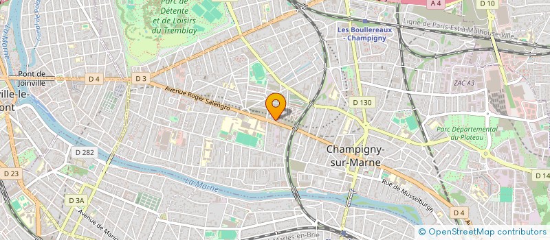 localisation de l'entreprise APADOM à CHAMPIGNY-SUR-MARNE