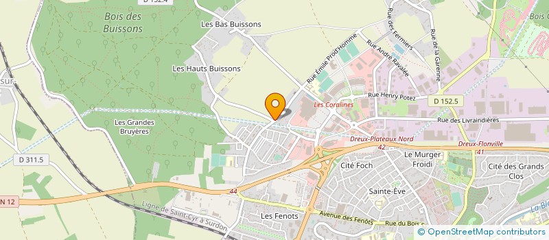 localisation de l'entreprise APAE BIOBEPINES à DREUX