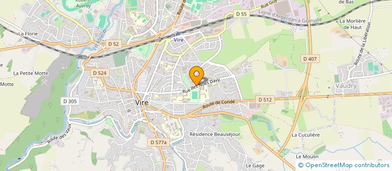 localisation de l'entreprise APAEI DU BOCAGE ET DE LA SUISSE NORMANDE à VIRE-NORMANDIE