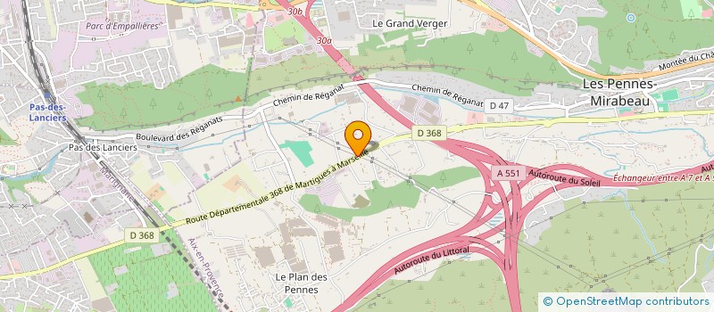 localisation de l'entreprise APAGAN à LES PENNES-MIRABEAU