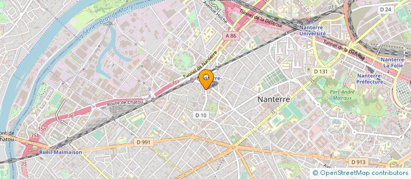 localisation de l'entreprise APAGE à NANTERRE