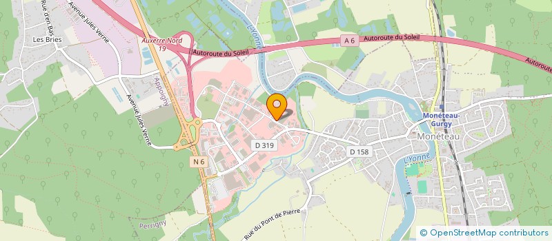 localisation de l'entreprise APAGELEC à MONETEAU