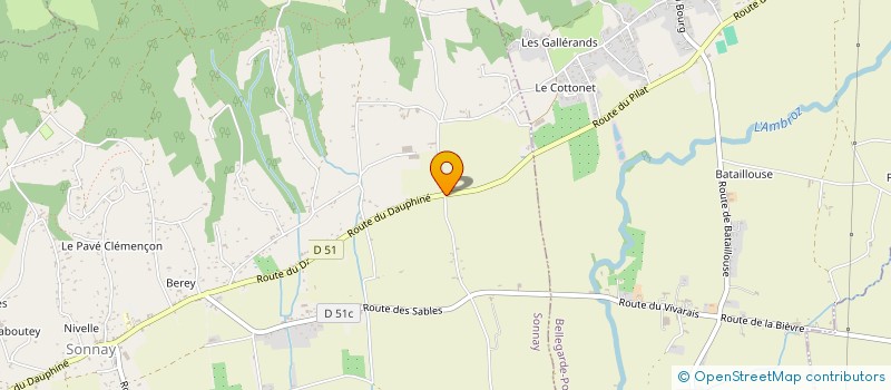 localisation de l'entreprise APAGET à SONNAY