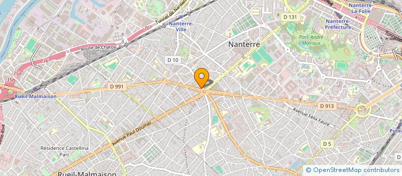 localisation de l'entreprise APAGOR à NANTERRE