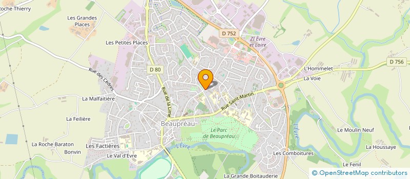 localisation de l'entreprise APAHRC - UPHV HAIE VIVE  BEAUPREAU-EN-MAUGES