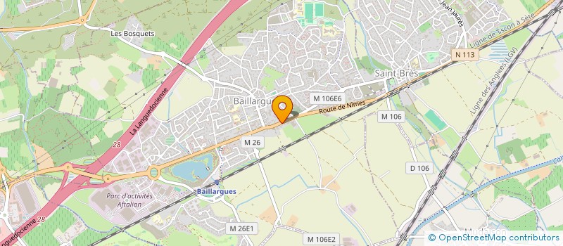 localisation de l'entreprise APAICI à BAILLARGUES