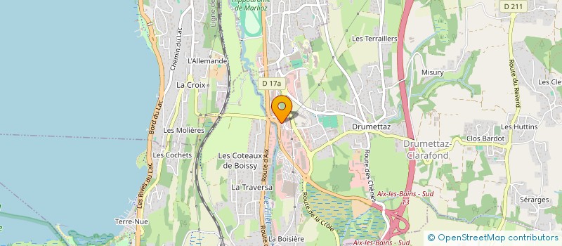 localisation de l'entreprise APAIX SUD  DRUMETTAZ-CLARAFOND