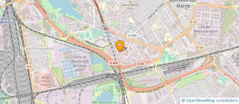 localisation de l'entreprise APAJH 94 ASS ADULTE JEUNE HANDICAPE 94 à CRETEIL