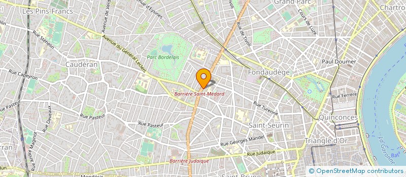 localisation de l'entreprise APAJH AD 33 à BORDEAUX