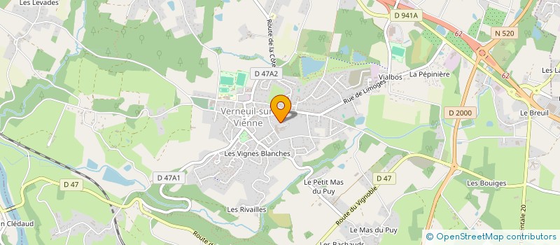 localisation de l'entreprise APAJH ATELIER PROTEGE à VERNEUIL-SUR-VIENNE