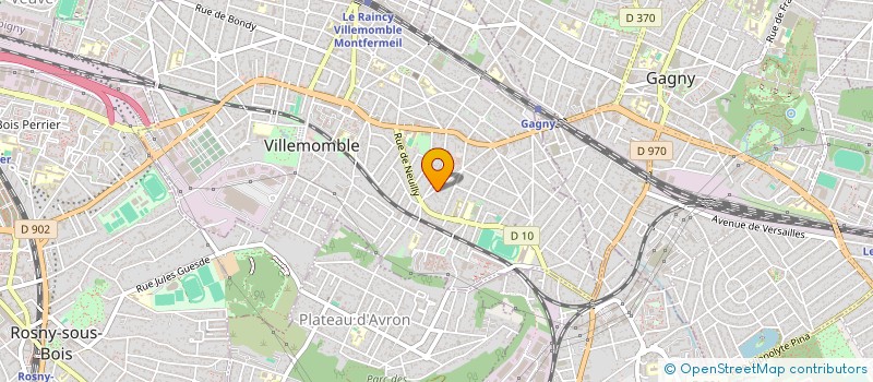 localisation de l'entreprise APAMAX à VILLEMOMBLE