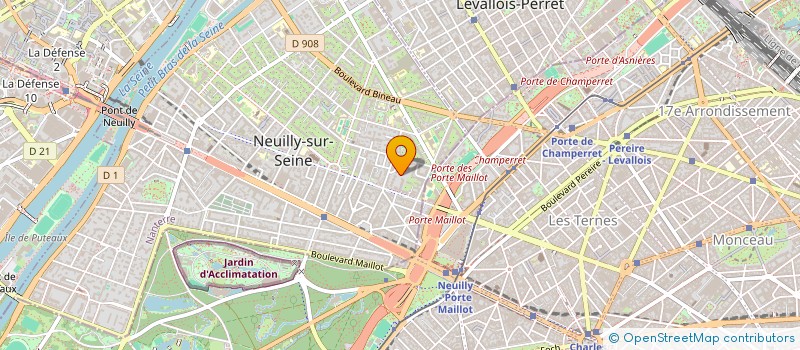 localisation de l'entreprise APANA à NEUILLY-SUR-SEINE
