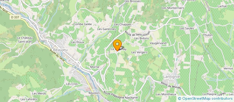 localisation de l'entreprise APANAGE FORMATION  LANTIGNIE