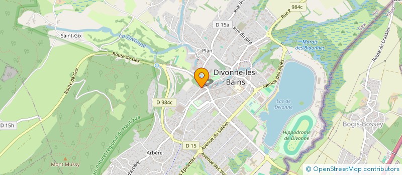 localisation de l'entreprise APANIA à DIVONNE-LES-BAINS