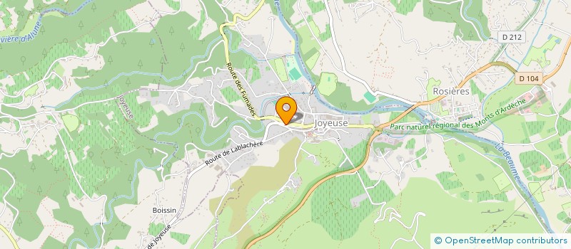 localisation de l'entreprise APARISSI à JOYEUSE