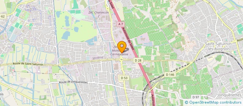 localisation de l'entreprise APARSA VEDENE PROVENCE - ASSOCIATION DES POSTIERS ET ADHERENTS REUNIS POUR SERVICE ET ASSISTANCE VEDENE PROVENCE -  VEDENE