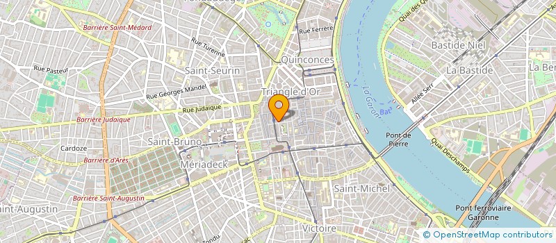 localisation de l'entreprise APARTE ASSOCIATION POUR LE RAYONNEMENT DES ARTS DU THEATRE à BORDEAUX